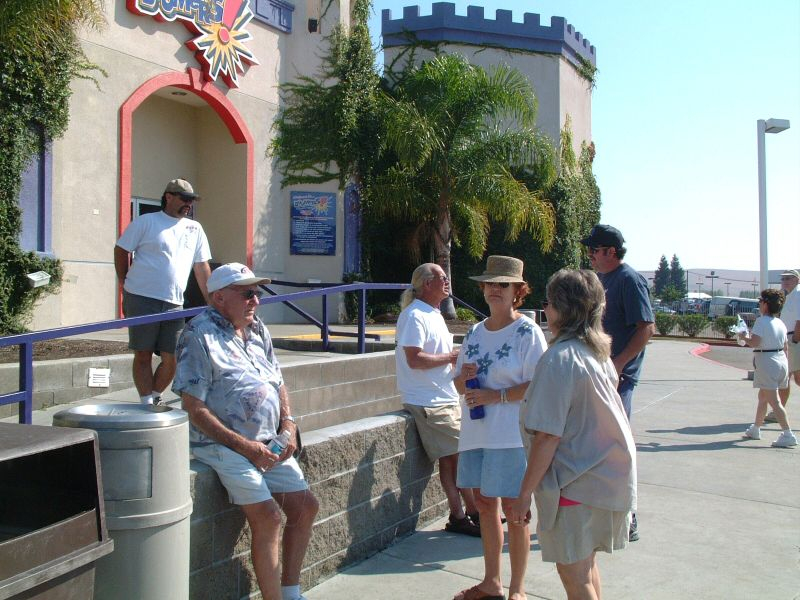 group in front